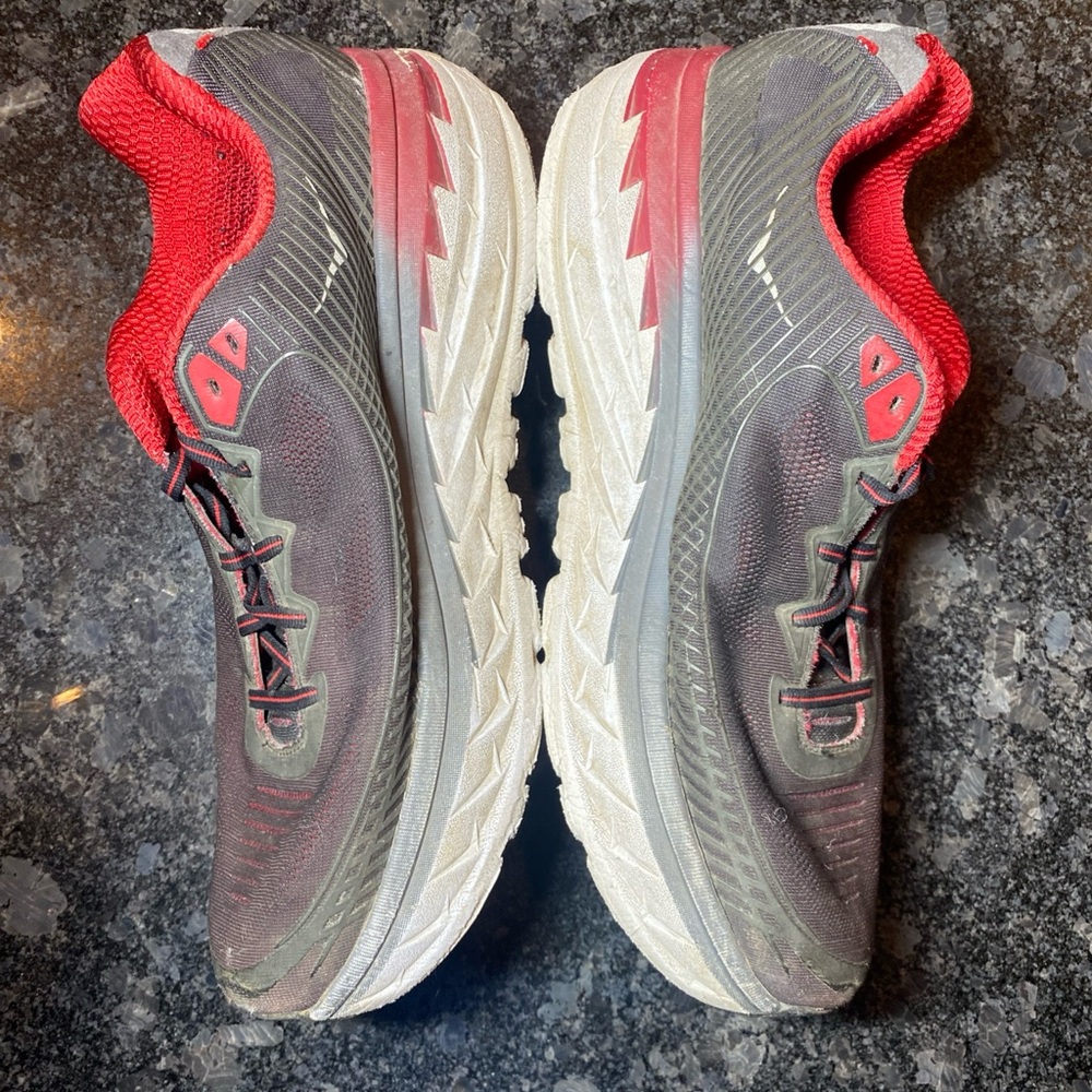 HOKA ONE ONE M Bondi 5 Gray Neutral Running Shoes Men's US 13 Athletic Sports - Picture 10 of 12
